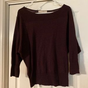 Loft burgundy sweater
